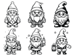 Christmas gnomes svg bundle, Vector images - free svg file for members