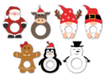 Christmas candy dome svg bundle, decor - free svg file for members