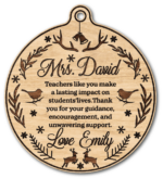 Personalized Christmas gift for teacher, Mrs. teachers like you make a lasting impact on students lives - free svg file for members