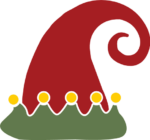 Elf hat clipart image, Christmas decor - free svg file for members
