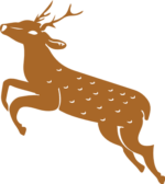 Christmas decor, Jumping reindeer clipart image - free svg file for members