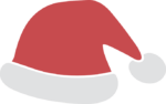 Christmas decor, Santa Claus hat clipart image - free svg file for members