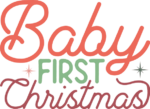 Baby first Christmas, Newborn Onesie design - free svg file for members
