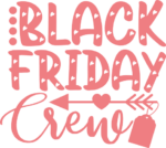 Sweatshirt design, Black friday crew - free svg file for members