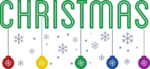 Christmas sign, decorative hanging balls, home decor - free svg file for members