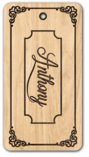 Gift tag, Customized name, engraving design - laser cut free svg file for members