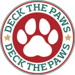 Deck the paws, funny dog bandana design - free svg file for members
