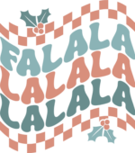 Falala, echo stacked text, Funny Christmas tshirt design - free svg file for members