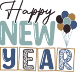 Happy new year, leopard skin, new year's eve tshirt design - free svg file for members