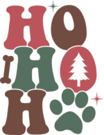 Hohoho Dog Paw, Funny Christmas tshirt design for dogs lover - free svg file for members