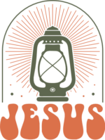 Jesus sign, lantern light clipart, Christians tshirt design - free svg file for members