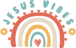 Jesus vibes, rainbow, Christians sweatshirt design - free svg file for members