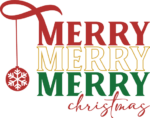 Merry Christmas, echo stacked text, sweatshirt design - free svg file for members