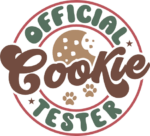 Official cookie tester, Funny Christmas Dog Bandana design - free svg file for members