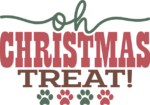 Funny dog bandana design, Oh Christmas treat - free svg file for members