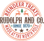 Rudolph and co, Reindeer treats made at the north pole, Christmas stamp - free svg file for members