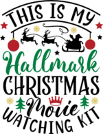 This is my hallmark Christmas movie watching kit, funny Christmas tshirt design - free svg file for members