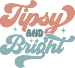 Tipsy and bright, Funny Christmas sweatshirt design - free svg file for members