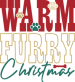 Warm, furry, Christmas, Funny Christmas gift for pets lover - free svg file for members