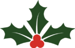 Holly berry leaf clipart image, Christmas - free svg file for members