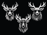 Funny Reindeer wearing sunglasses svg bundle, Christmas decor - free svg file for members