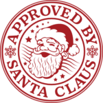 Approved by Santa Claus, Christmas postage stamp - free svg file for members