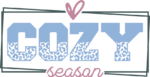 Cozy season, double framed, leopard skin, winter sweatshirt design - free svg file for members