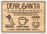 Dear Santa tray plate design, here is some fresh drink in case you're thirsty - free svg file for members