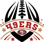 49ers, American football ball free svg file for members, Team mascot svg for sweatshirt
