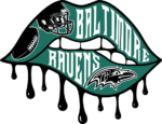 Baltimore Ravens, dripping lips free svg file for members, American Football team mascot svg image