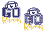 American football svg , Go Ravens free svg file for members, leopard skin, team support svg for tshirt