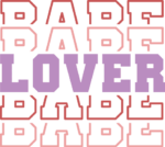 Babe lover, echo stacked text, valentine's day sweatshirt design - free svg file for members