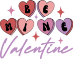Be mine valentine, tshirt design for her - free svg file for members