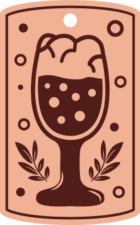 Beer glass gift tag - free svg file for members