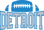 Detroit sign and half ball free svg file for members, American football lions team svg for tshirt