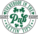 Everybody in the pub gettin' tipsy free svg file for members, St Patrick's Day sweatshirt design