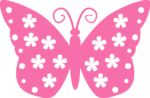 Floral butterfly free svg file for members, decorative clipart image