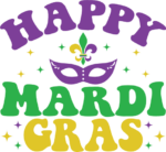 Happy mardi gras, tshirt design - free svg file for members