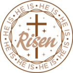 He is risen, Christian cross, religious tshirt design - free svg file for members