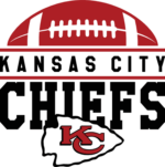 Kansas city chiefs free svg file for members, half American football ball, tshirt design