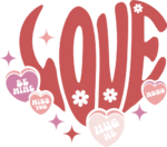 Love, be mine, miss you, hug me, xoxo, valentine's day tshirt design - free svg file for members