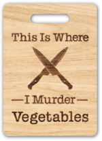 This is where I murder vegetables, funny cutting board design - free svg file for members