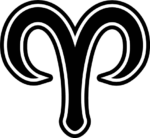 Aries symbol free svg file for members, Zodiac horoscope vector image