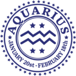 Aquarius, January 20st - February 18th free svg file for members, zodiac sign svg for tshirt