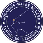 Aquarius stars constellation, water bearer - free svg file for members, birthday sweatshirt design