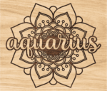 Aquarius mandala flower free svg file for members, zodiac svg for engraving