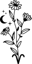 Aries symbol and flower free svg file for members, zodiac floral svg for tumbler