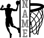 Basketball hoodie design with custom editable name, NBA player and hoop free svg file for members