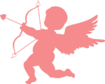 Cupid angel with bow free svg file for members, valentine's day clipart image