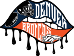 Denver Broncos, dripping biting lips free svg file for members, Team mascot Svg design